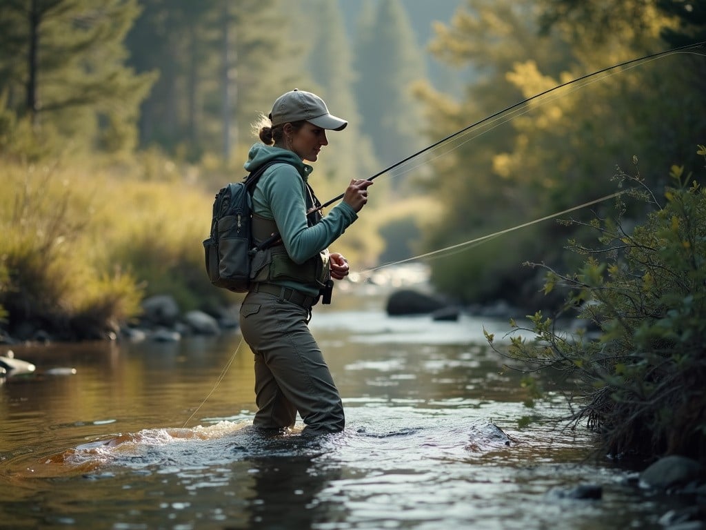 women fishing